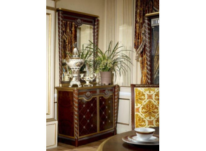 Consoles Table Chest of drawers with Mirror Luxury Class Furniture Set Console Baroque Rococo