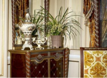 Consoles Table Chest of drawers with Mirror Luxury Class Furniture Set Console Baroque Rococo