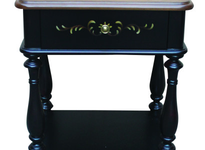 Designer Night Table Console Luxury Bedside tables Beistell Leather Consoles Wood new