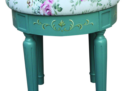 Designer Seat Upholstery Stool Upholstery Seat Stool Stool Textile Wood Style Country House