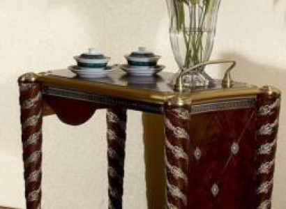 Serving table table side table luxury class real wood antique style baroque rococo