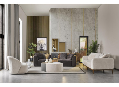 Sofa set 431 Seater Coffee table Living room Designer Group 4-piece