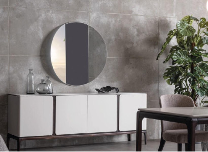 Living room Sideboard Mirror Luxury Group Suite Set 2-piece new gray
