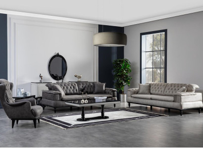 Sofa set 331 seater sideboard with mirror coffee table suite luxury