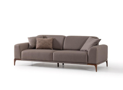 Living room sofa couch three seater design luxury couches furniture brown