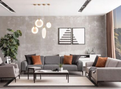 Sofa set 4 1 Seater Sofa Armchair Coffee table Side tables Suite 5pcs.