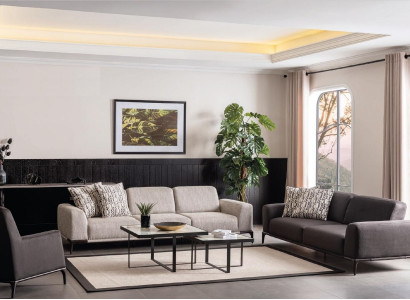 Living room Sofa set 4 3 1 Seater Suite Fabric Sofa Armchair Luxury