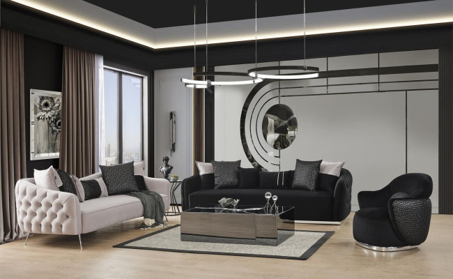 Sofa set 431 Seater Coffee table Living room Set 4pcs.White new Modern