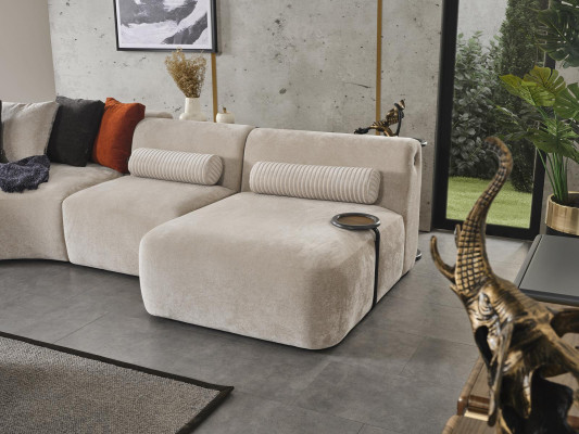 Set Corner sofa L-shape Seat1 Sofa set Coffee table Stool Living room