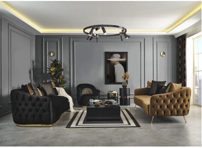 Sofa set 431 Seater Coffee table Suite Textile Design new Set 4pcs