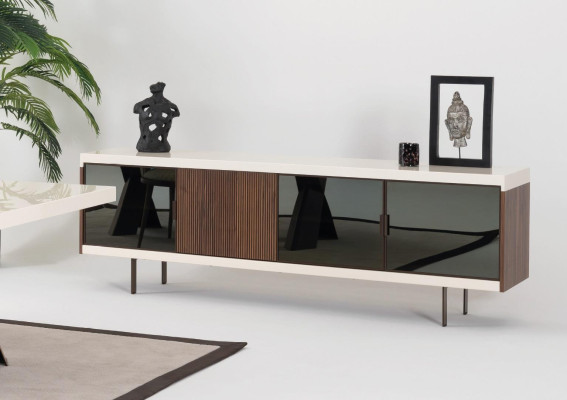 Dining table 4x Chairs Sideboard Group Dining room Suite 6pcs. Set Furniture