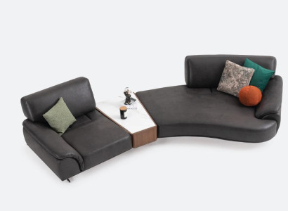 Round Living room Couch Furniture 5 Seat Couches Round Sofa Furniture Textile
