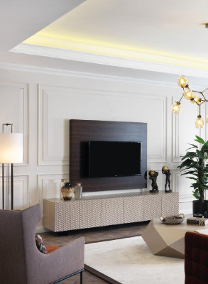 Luxury TV Wardrobe TV Stand Sideboard Coffee Table TV Wall 3 Pieces