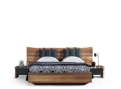 Bedroom Suite Bed 2x Bedside table Set Furniture new 3pcs. new brown