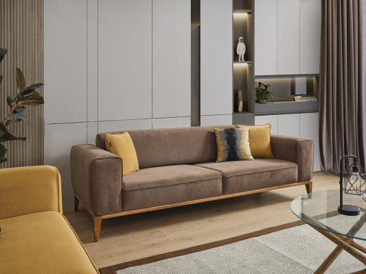 Sofa 3 Seater Fabric Three Seater Sofas Luxury Living room Style Modern Couches