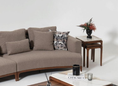 Living room 2x Coffee table Table Luxury Design Furniture Brown Tables 2pcs.