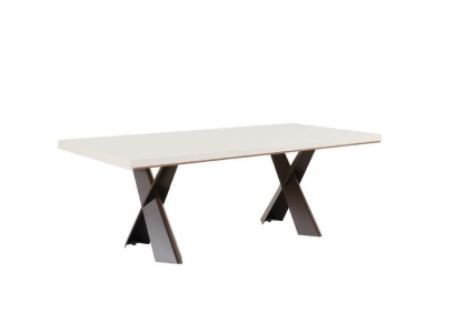Dining room Dining table Table Metal Style Modern Design Furniture Luxury new White