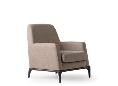 Living room Armchair Design Couch Luxury Upholstery Modern Brown Wood Textile