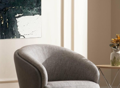 Armchair Single Seater Luxury 1 Seat Upholstery Seat Design Gray Seat Fabric new