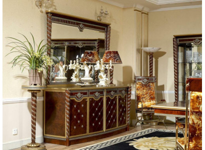 Chest of drawers Sideboard Chests of drawers E26 Sideboards Living room Baroque Sideboard Mirror new