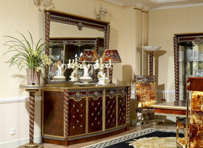 Chest of drawers Sideboard Chests of drawers E26 Sideboards Living room Baroque Sideboard Mirror new
