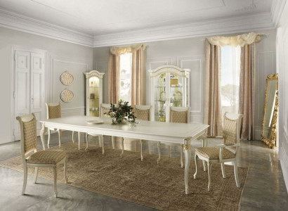Classic Stil Furniture Italy Dining table 6 Chairs Set Group Suite