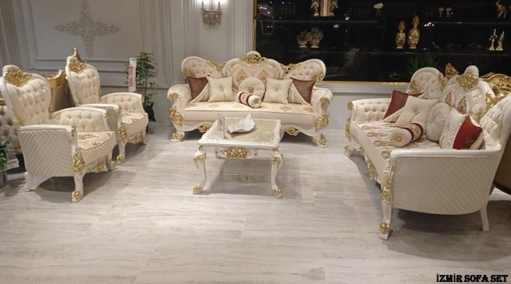Upholstery Set Baroque Rococo Sofa Set Couch Set Sofa Furniture 5 Pieces new
