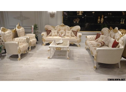 Upholstery Set Baroque Rococo Sofa Set Couch Set Sofa Furniture 5 Pieces new