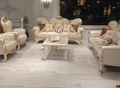 Upholstery Set Baroque Rococo Sofa Set Couch Set Sofa Furniture 5 Pieces new