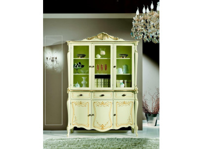 Display case Italian Luxury Style Living room Furniture Wardrobe Baroque Rococo Style Wood new