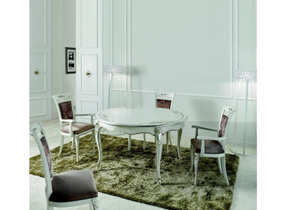 Italian Furniture Dining table 4x Chairs Wood Table dining set Classic s Design