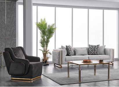 Designer Couches Soft Sofa Upholstery Sofa set Couches 3+1 Seater 2pcs
