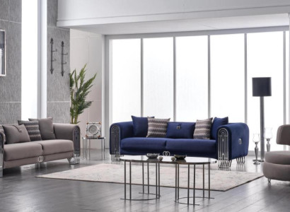 Sofa set 331 Seater Luxury Fabric Set 3-piece upholstered sofa Textile Furniture