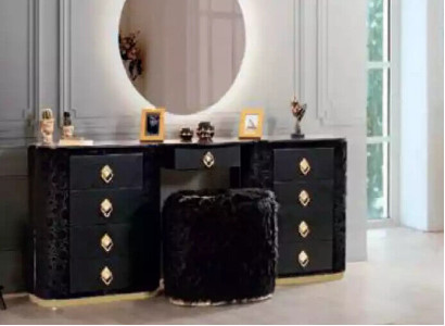 Dressing table Set Console Mirror Bedroom Furniture Design Stool Set new