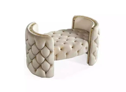 Modern Stool Upholstered Foot Furniture Living room White Design Ottoman new