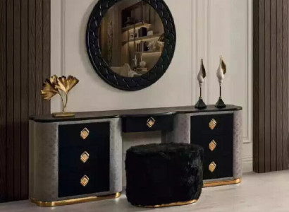 Dressing table Set Console Mirror Bedroom Furniture Design Stool Set new