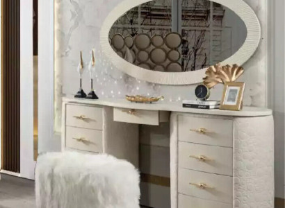 Dressing table Set Console Mirror Bedroom Furniture Design Stool Set new
