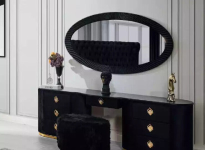 Oval Dressing table Console table with Stool Bedroom Tables Dressing tables