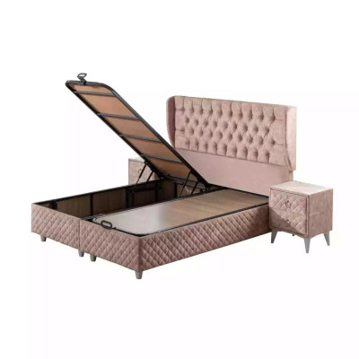 Beds hotel bed 160x200cm incl. Mattress Bed frame design soft bed bed