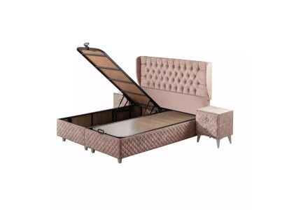 Beds hotel bed 160x200cm incl. Mattress Bed frame design soft bed bed