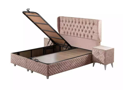 Beds hotel bed 160x200cm incl. Mattress Bed frame design soft bed bed