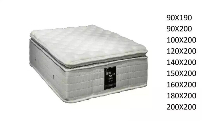 High quality hotel king size mattress 50cm extra thick mattresses 200x200cm