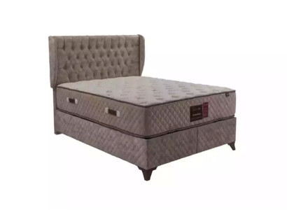 Bed Chesterfield Beds for Bedroom Textile 180x200cm incl. Mattress