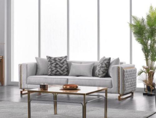 Three Seater Sofa 3 Seater Couch 245cm Furniture Upholstery Sofas Textile Fabric