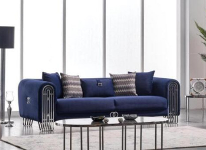 Living room Sofa 3 Seater Modern Design Upholstery Textile Furniture Luxury Sofa