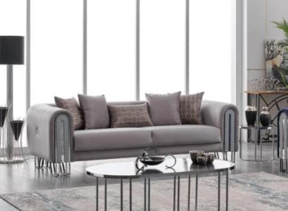 Sofa Luxury Textile Living room Three Seater 3 Seat Furniture Couch 240cm Fabric