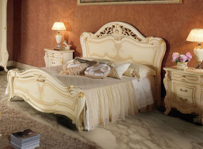 Bed Wood Bedroom Set Furniture Modern Luxury Beds new 2x Bedside table 3 pcs