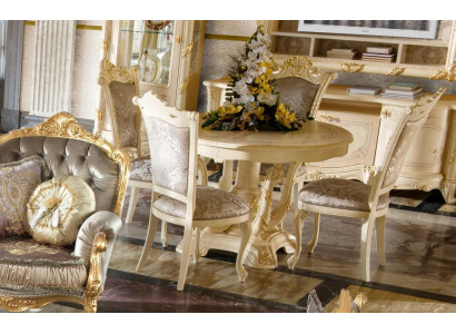 Furniture Set Suite Dining table 4 Chairs Luxury Dining room Furniture Group Italy 5 pieces