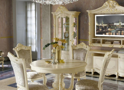 Dining table 4 x Chair Set Suite Table Dining set Tables Dining set Group 5 pieces