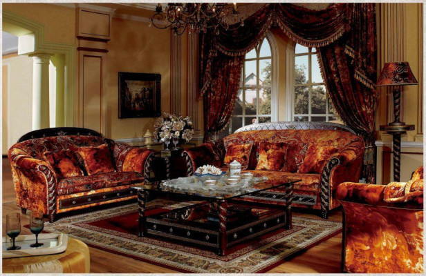 Antique Style Baroque Rococo Sofa 2 Seater (without 3+1) Noble Luxury Couche Upholstery new